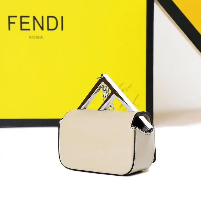 Cheap Calf Beige In Fendi F Bag Leather Nano 0624